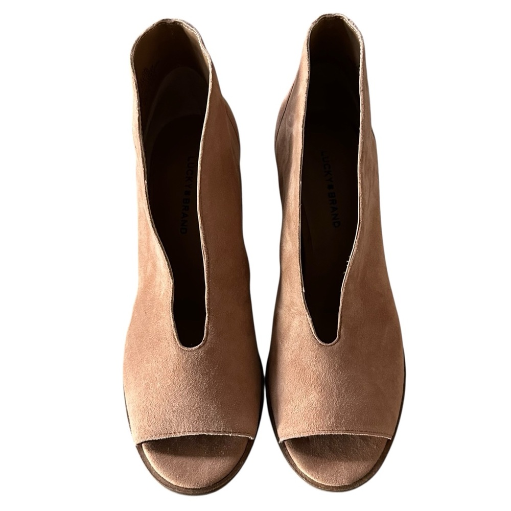 Lucky Brand Joal Tan Ankle Booties Size 8 - Like New - Picture 6 of 12